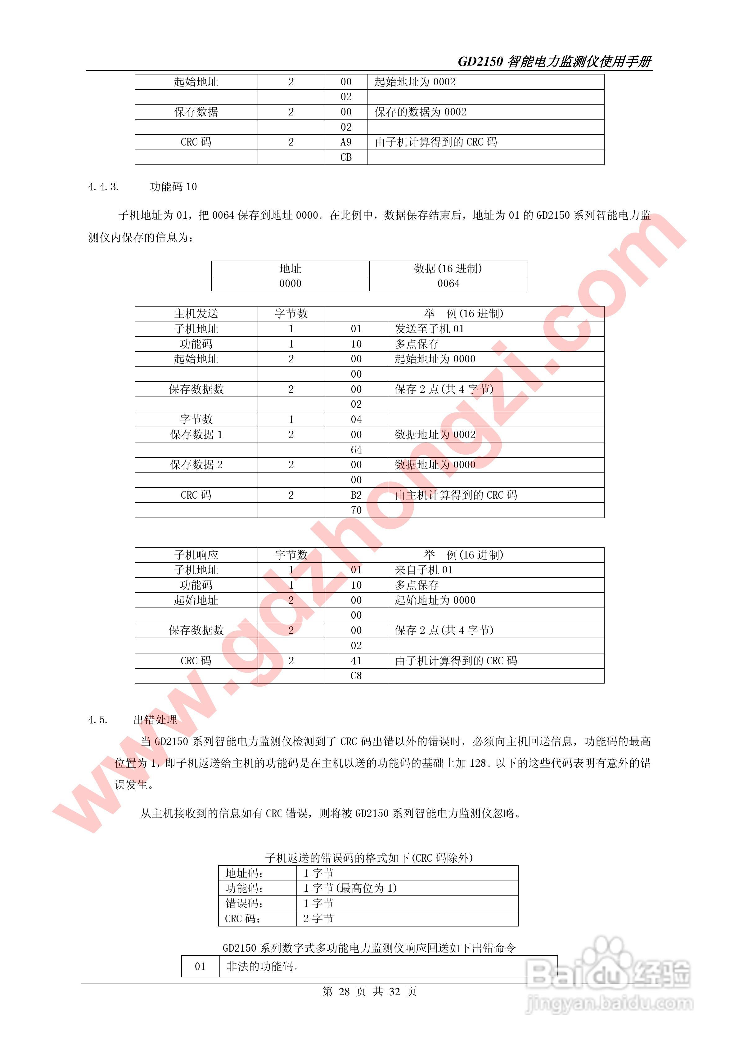 国电中自GD2150智能电力监测仪使用说明书:[3]