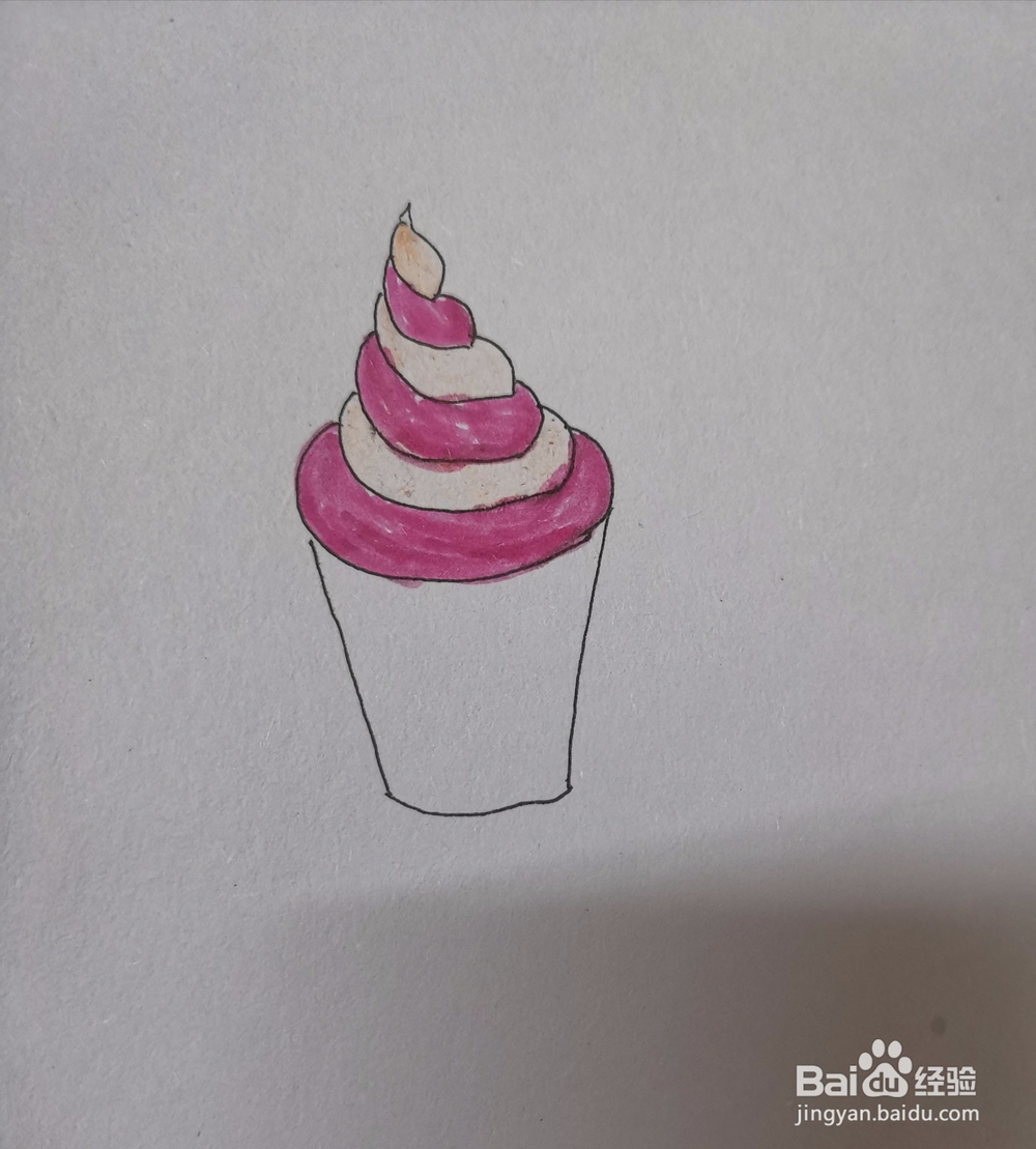 冰淇淋简笔画