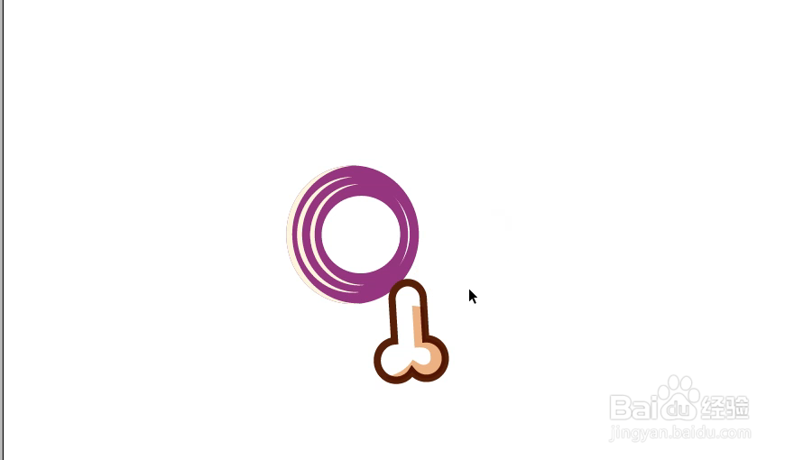 怎样在illustrator中绘制鸡腿小图标