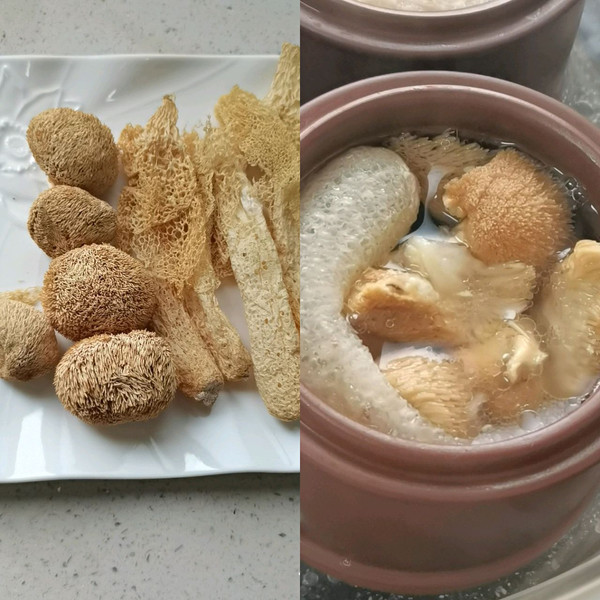 猴头菇竹荪排骨汤