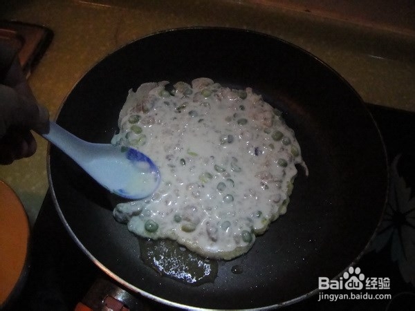 3岁宝宝小吃--豌豆肉饼！