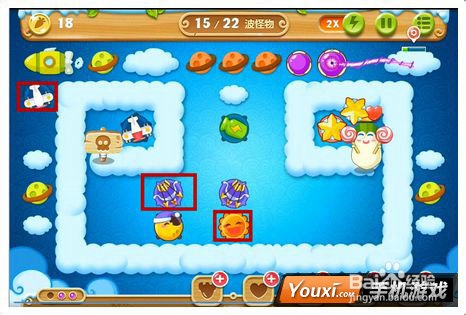 保卫萝卜2第54关攻略