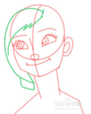 简笔画 - 冰雪奇缘安娜公主