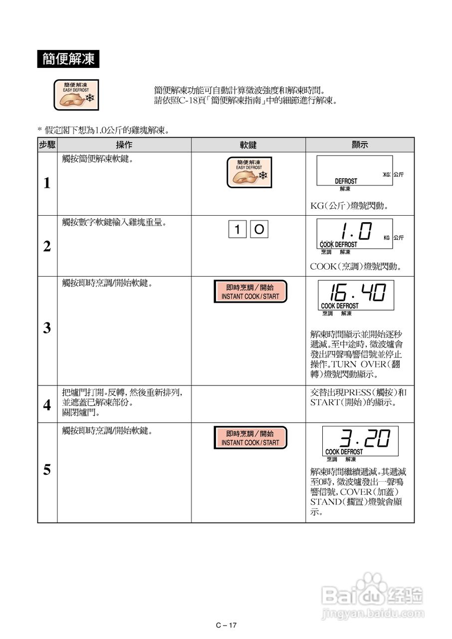 声宝R-342D型微波炉说明书:[1]