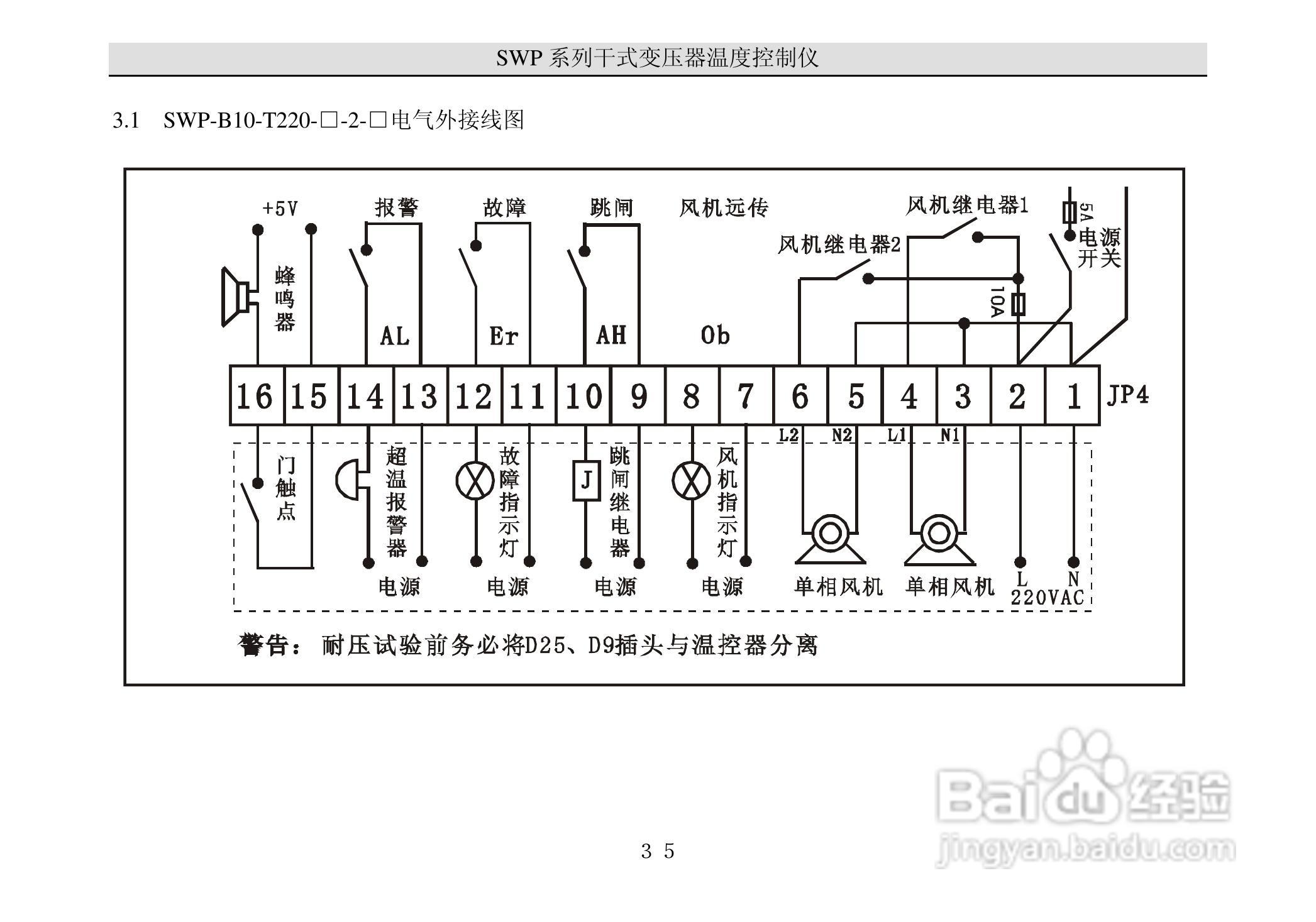 昌晖干式变压器温度智能控制仪说明书:[4]