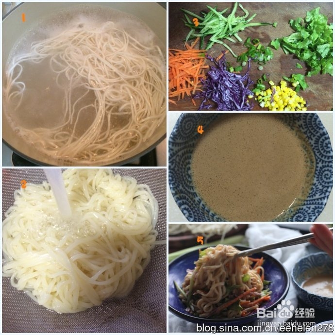 北京夏季芝麻酱凉面的做法