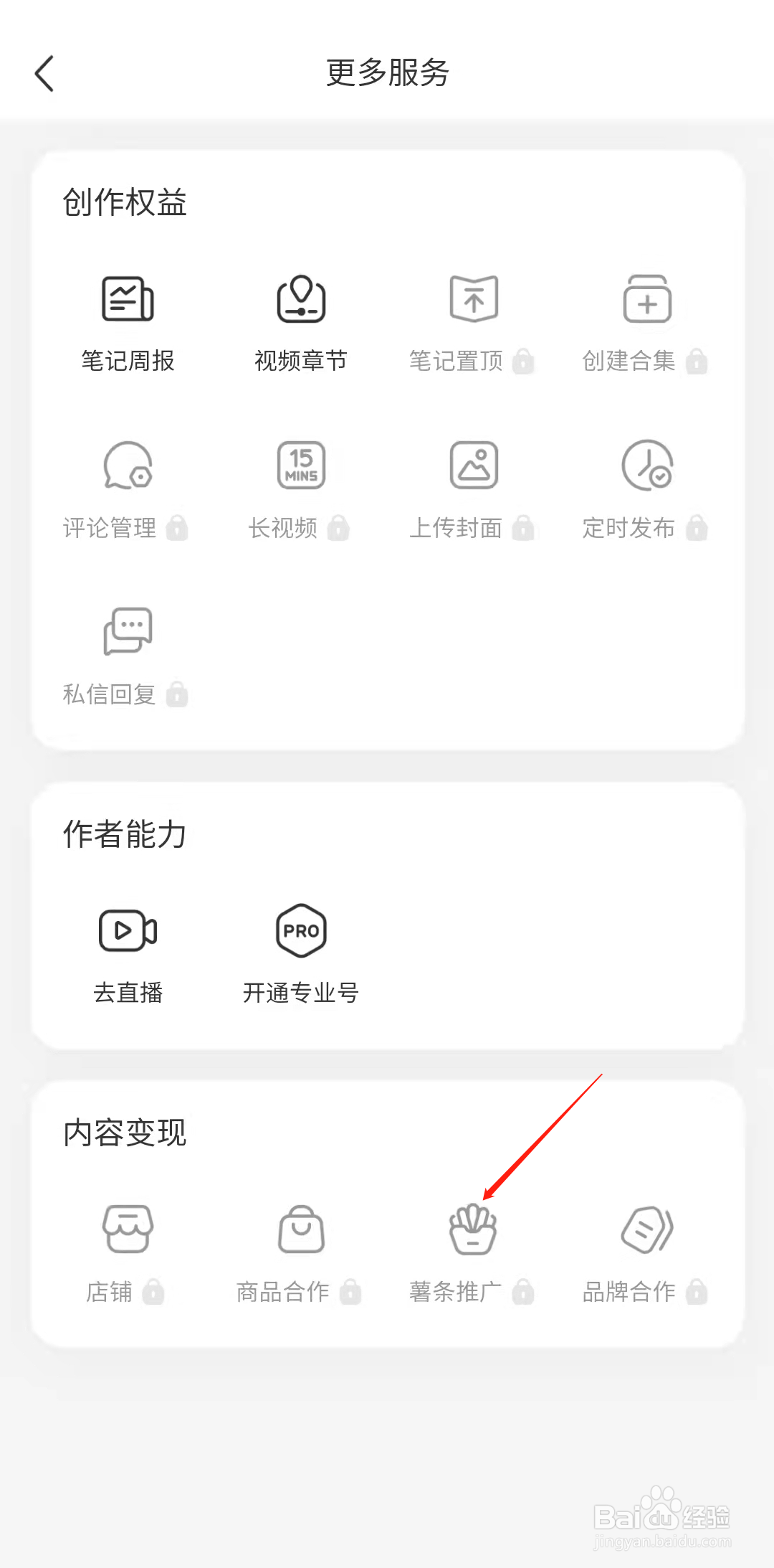 小红书怎样申请薯条推广