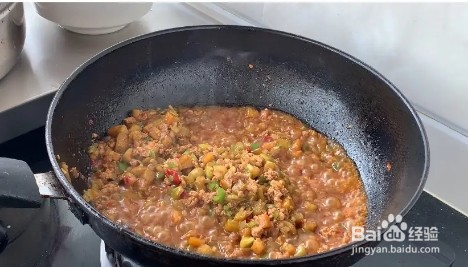 肉末茄子盖饭的做法