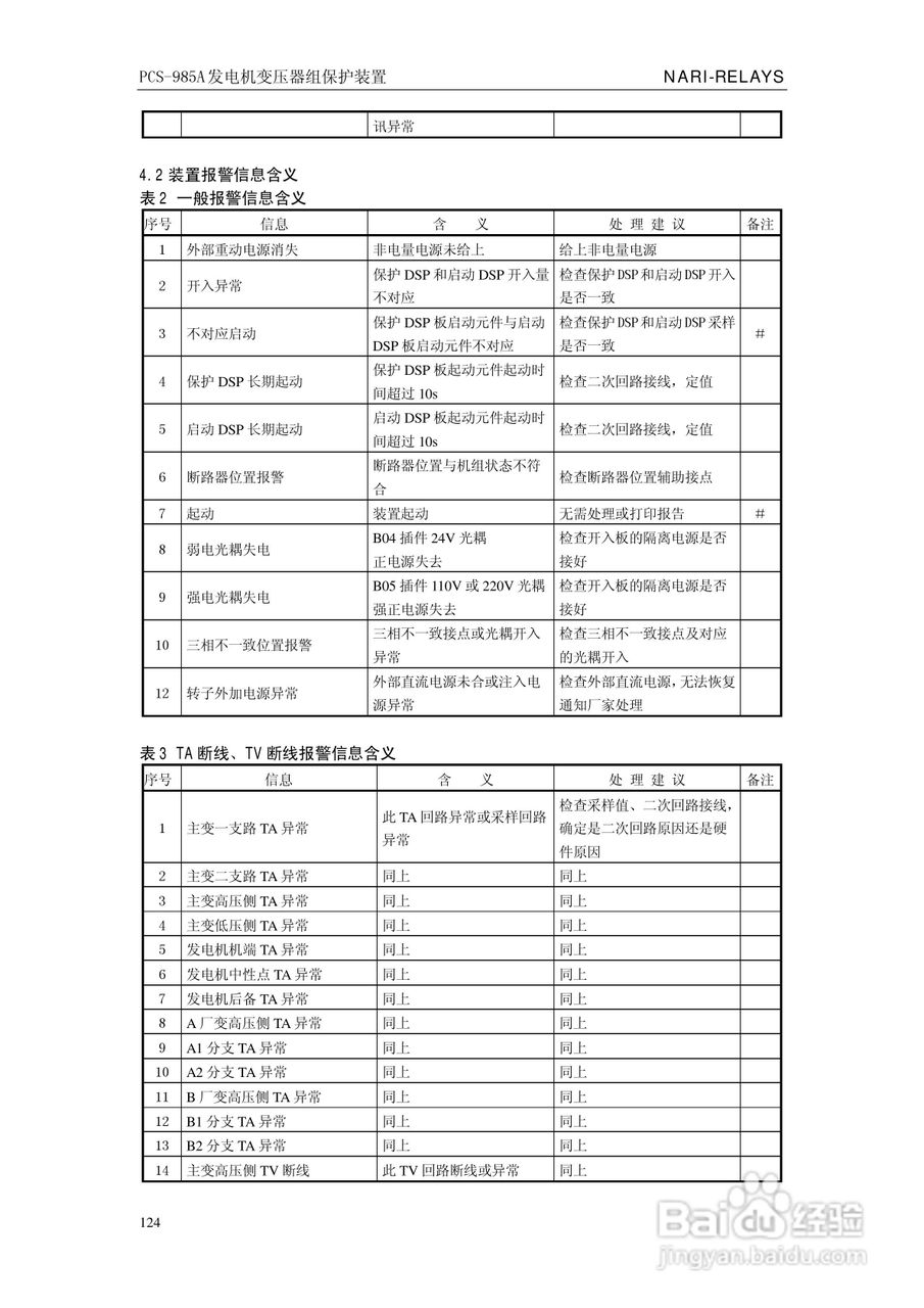 国瑞继保PCS-985A发电机变压器组保护装置技术说明书:[13]
