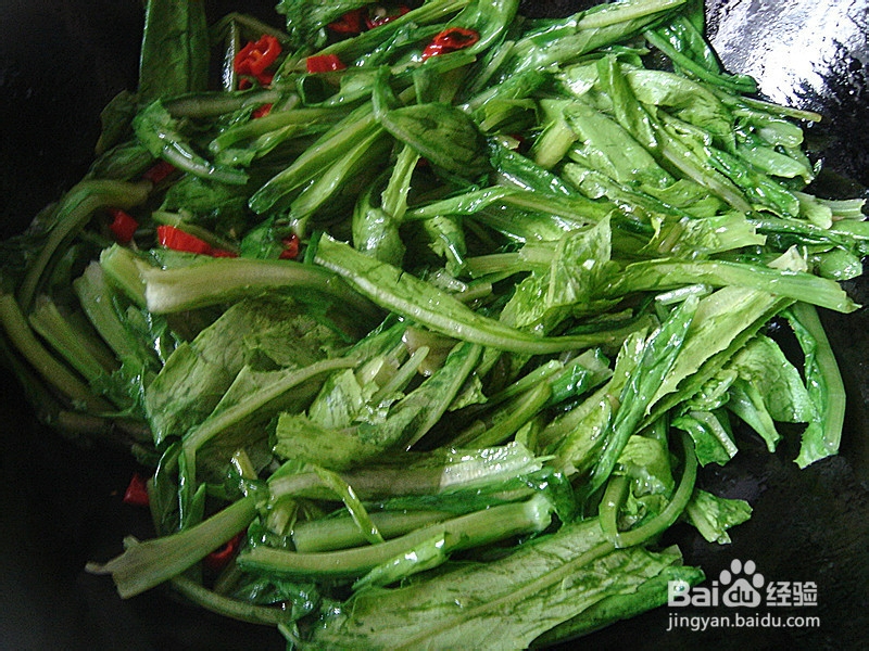 香辣油麦菜——舌尖上的家常味道