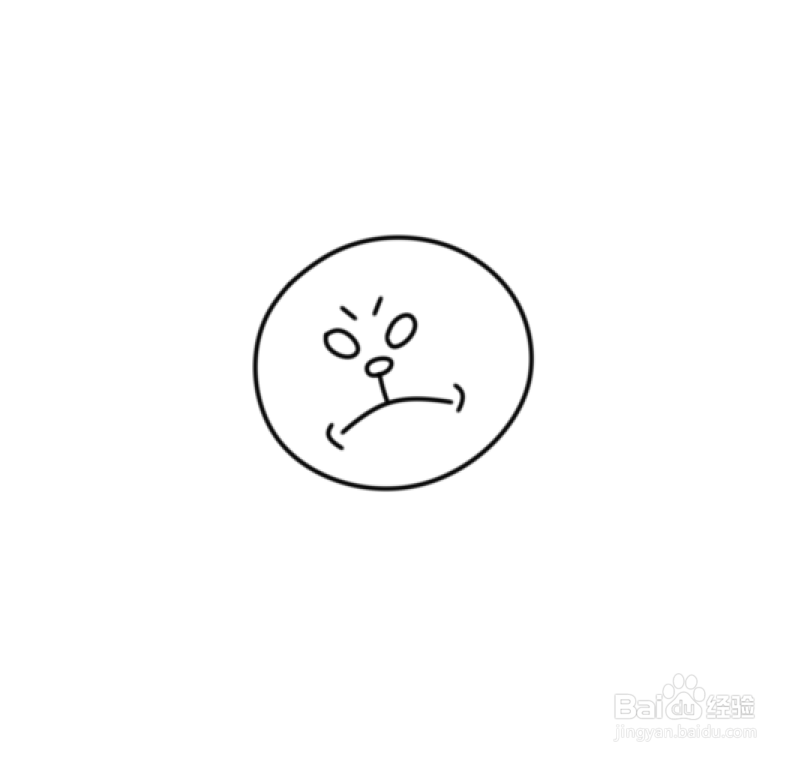 简笔画--卡通版努力运动的小兔