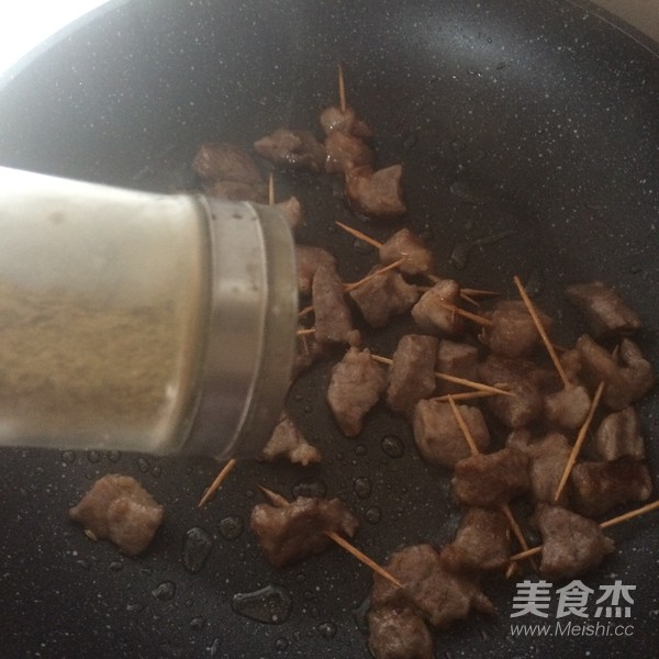 牙签羊肉的做法
