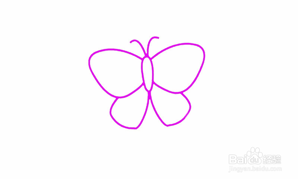 简笔画蝴蝶怎么画