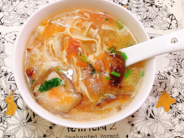 西红柿豆皮蛋花汤