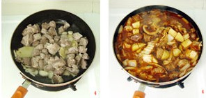 辣白菜烧牛肉怎么做
