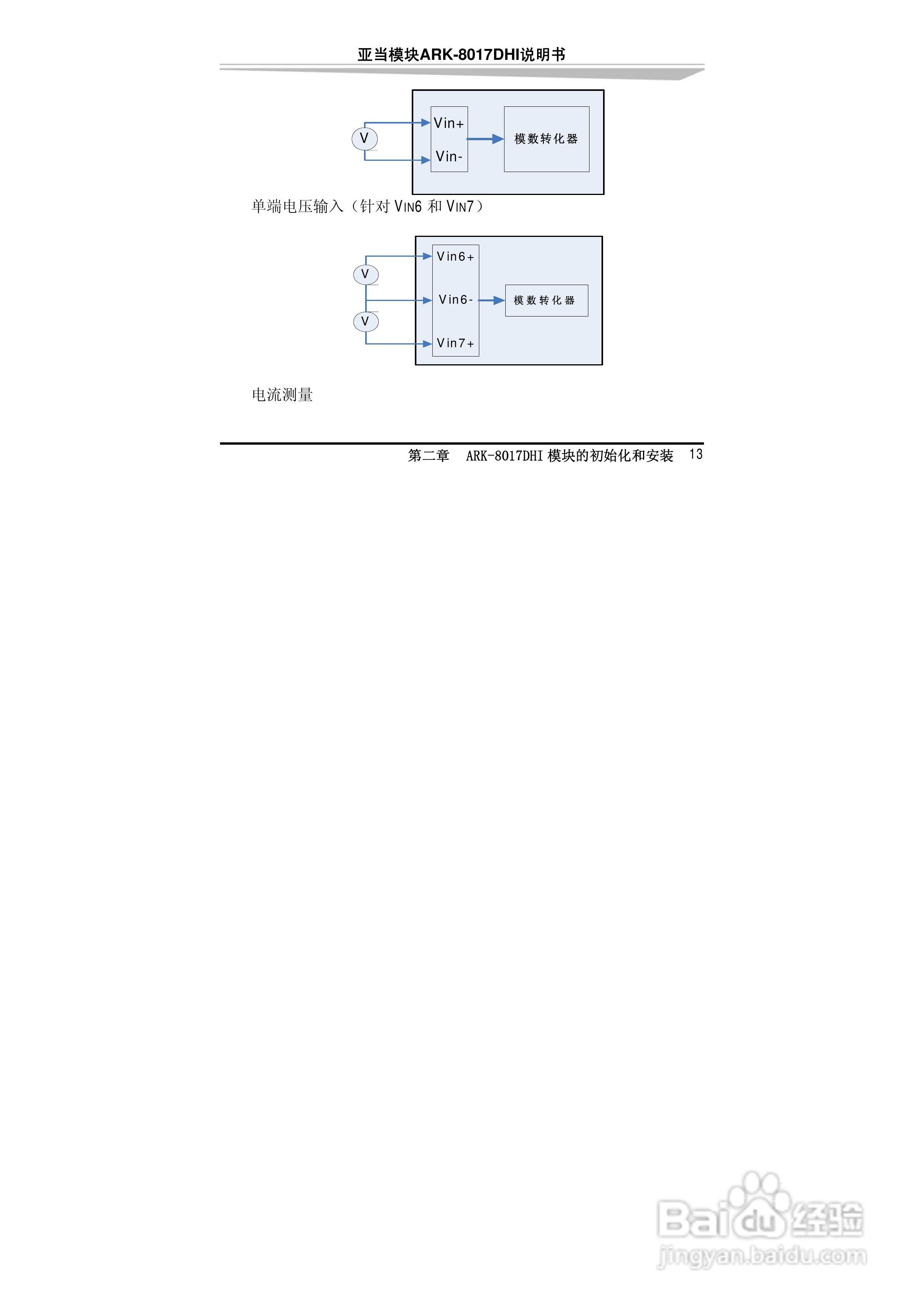 研祥ARK-8017DHI帯隔离16位差分8路模拟量输入模块说明:[3]