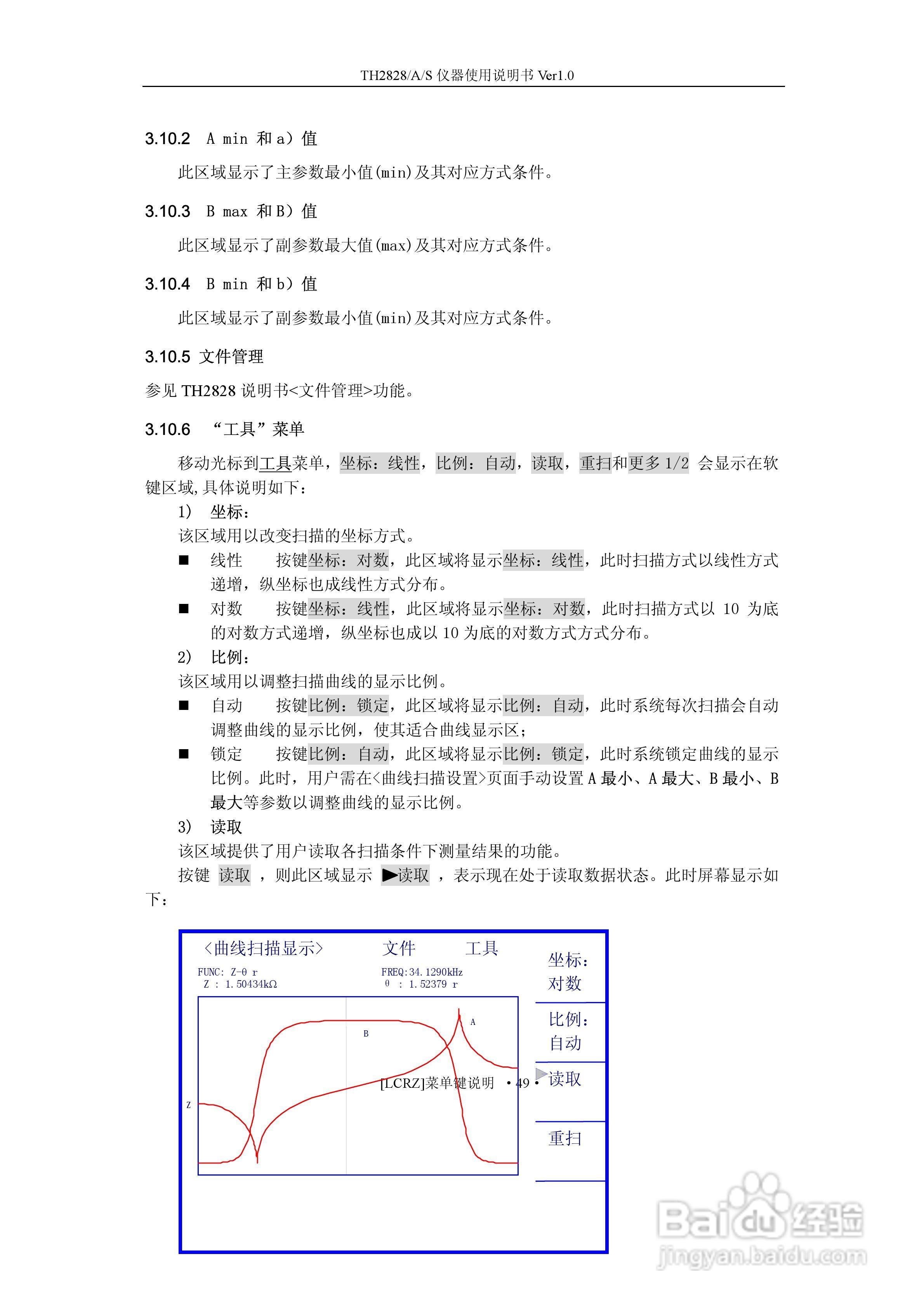 锦流源电子TH2828/TH2828A/TH2828S元件参数分析仪说明:[7]