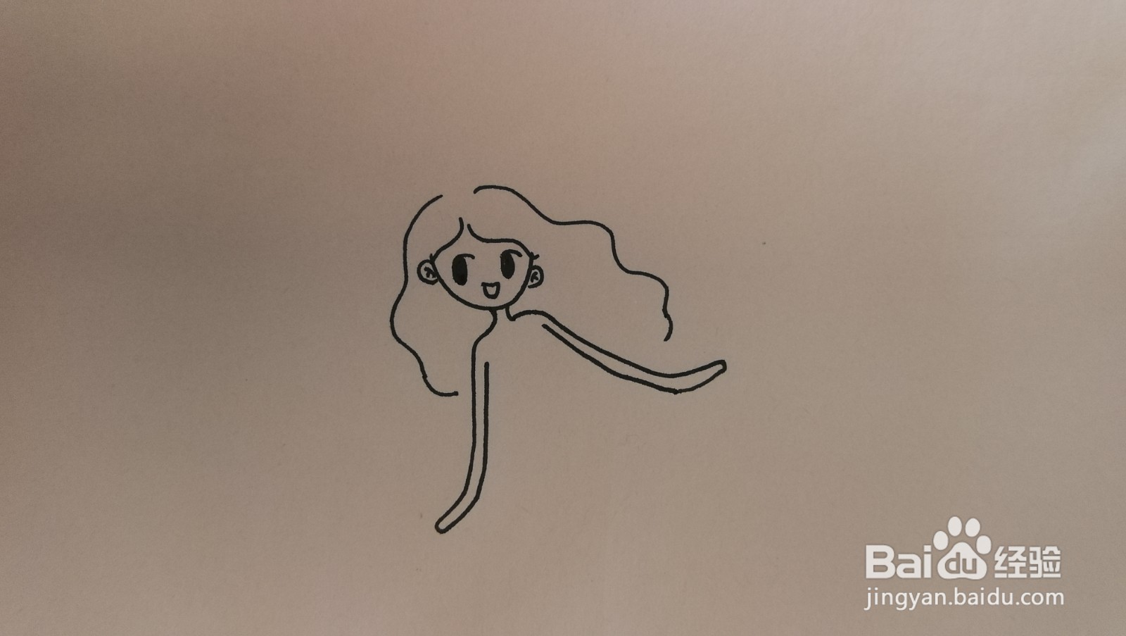 #经验分享官#可爱的美人鱼简笔画