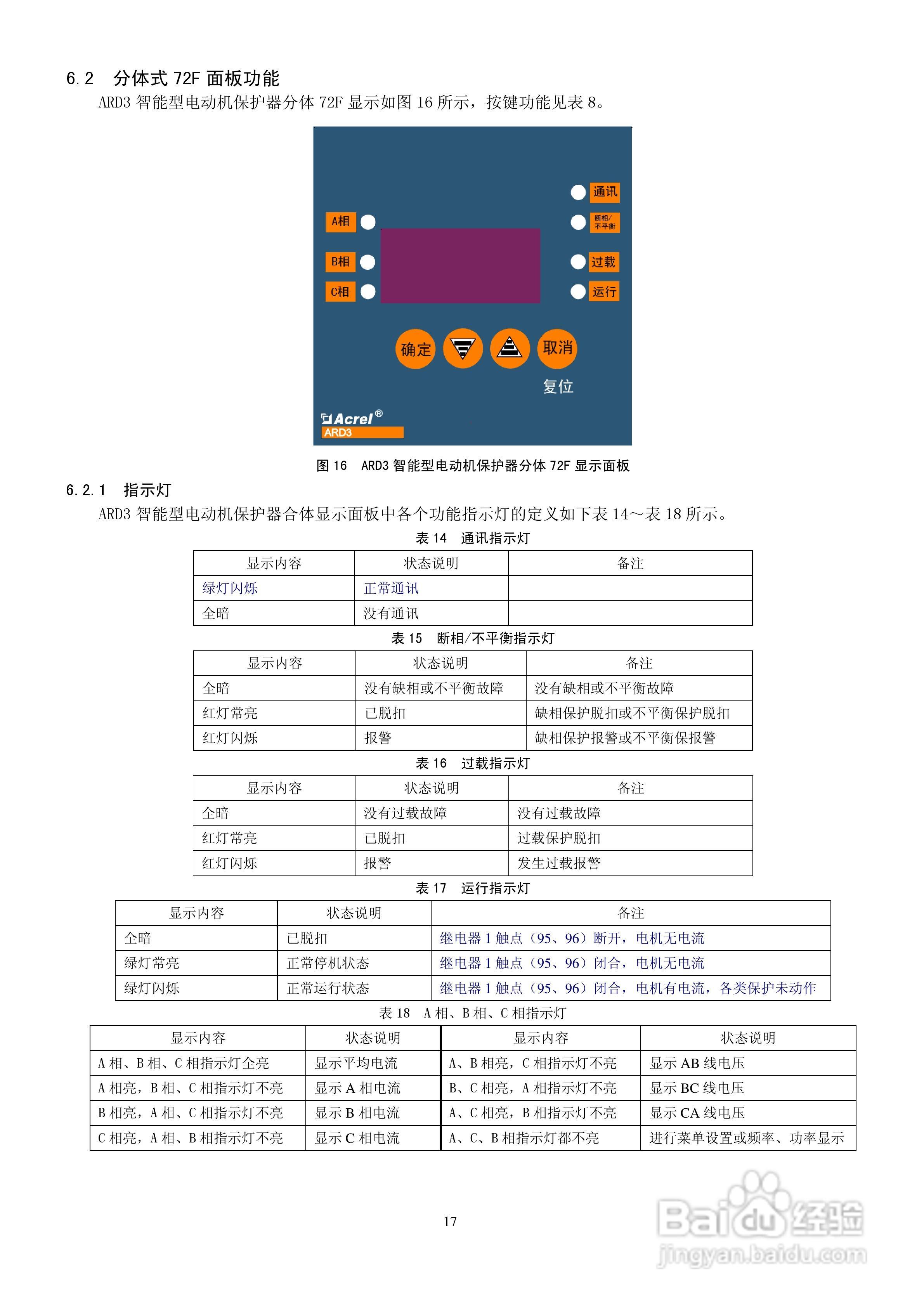 安科瑞 ARD3智能电动机保护器使用说明书:[2]