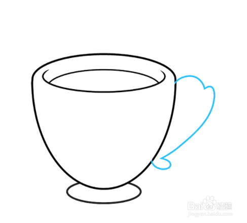如何绘制盛满热茶的茶杯
