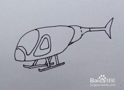 直升飞机画法教程（2）简笔画，如何画直升飞机