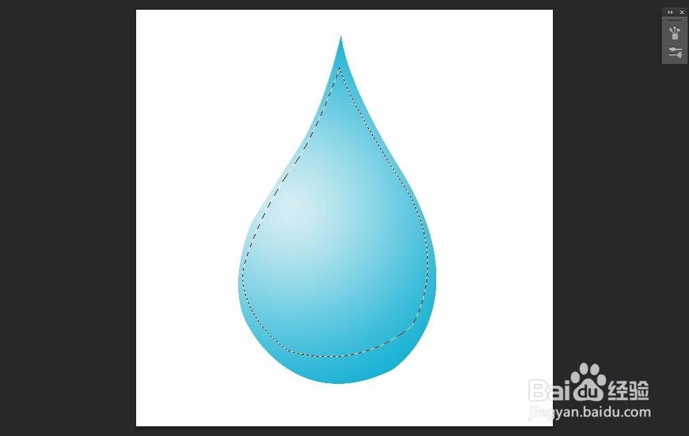 ps怎么制作水滴？