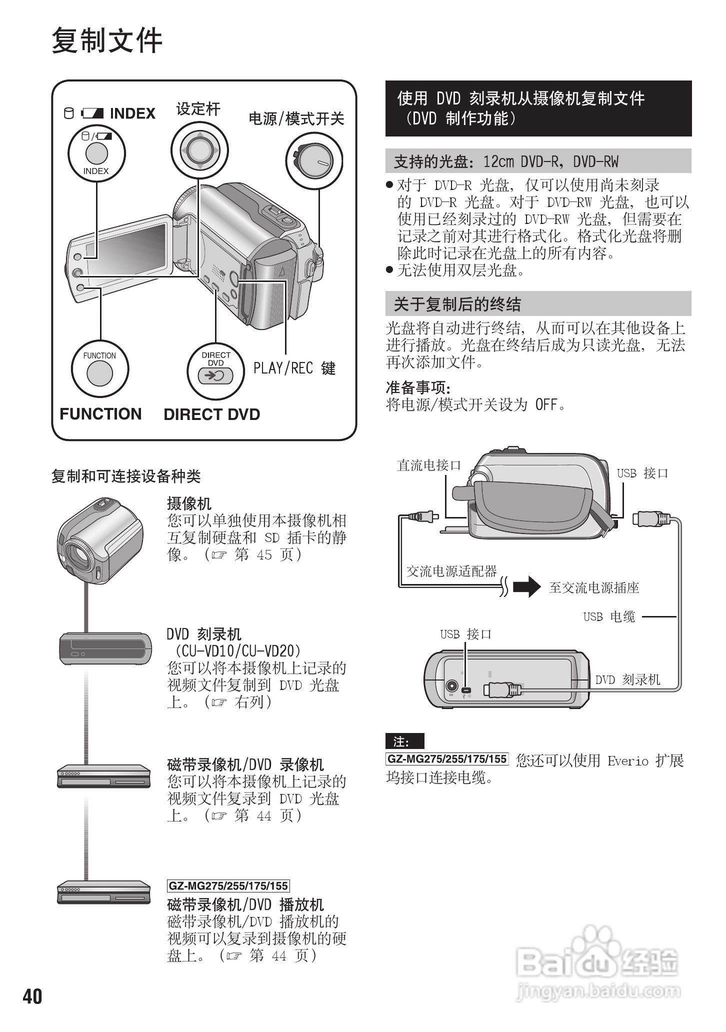 JVC GZ-MG255ACGZ硬盘摄像机使用说明书:[4]