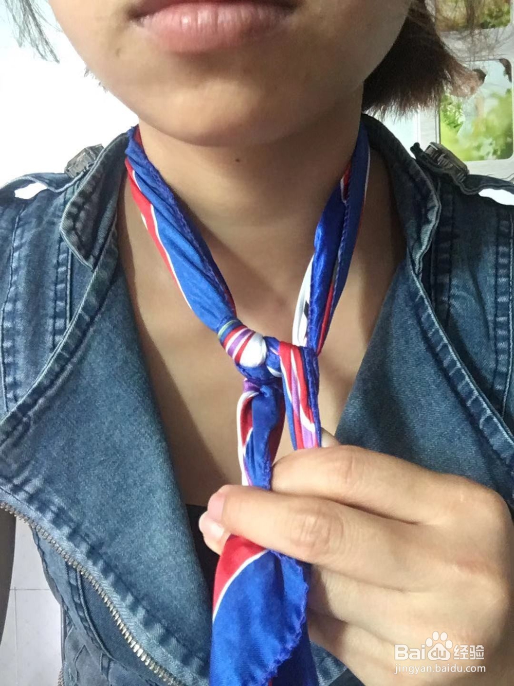 丝巾打结法，简单好看