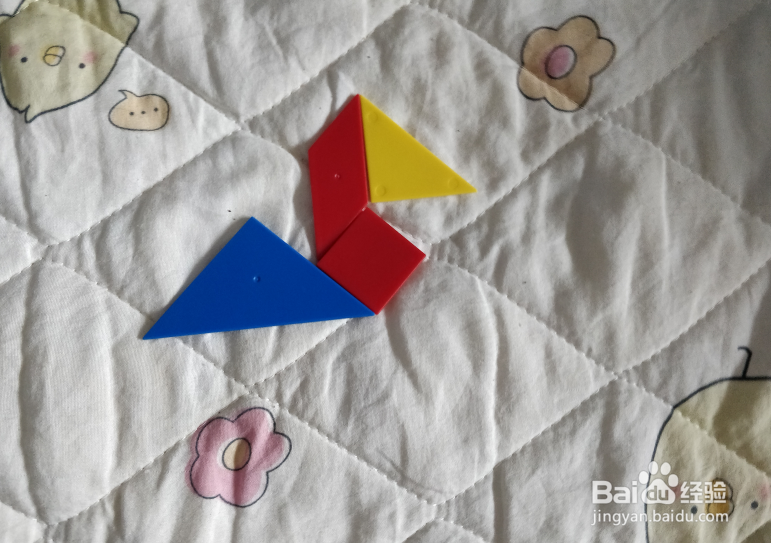 用七巧板智力拼图怎么拼鹳？