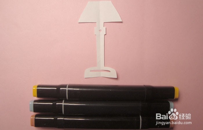 手工剪纸立式支架台灯图形怎么剪