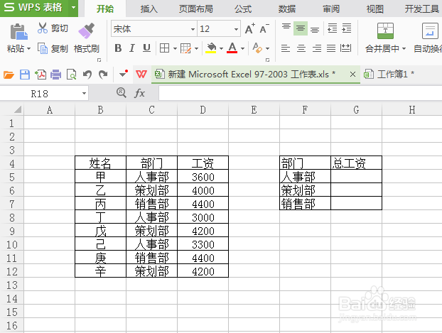 excel求和函数之SUMIF运用（1）