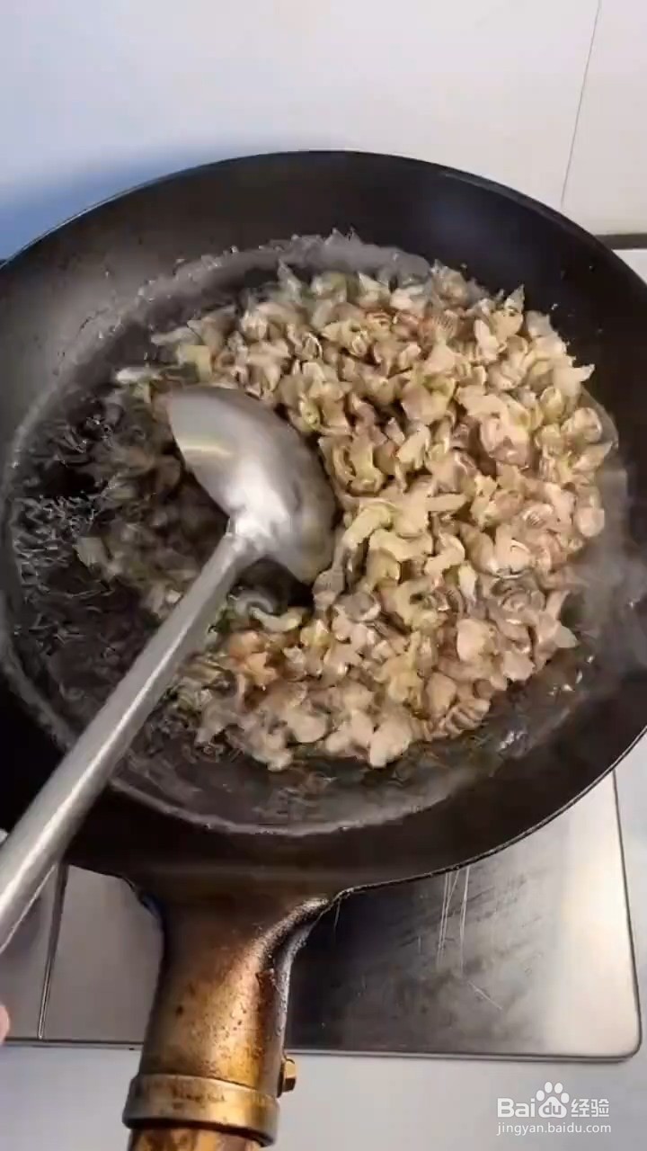 怎样制作辣炒海螺肉