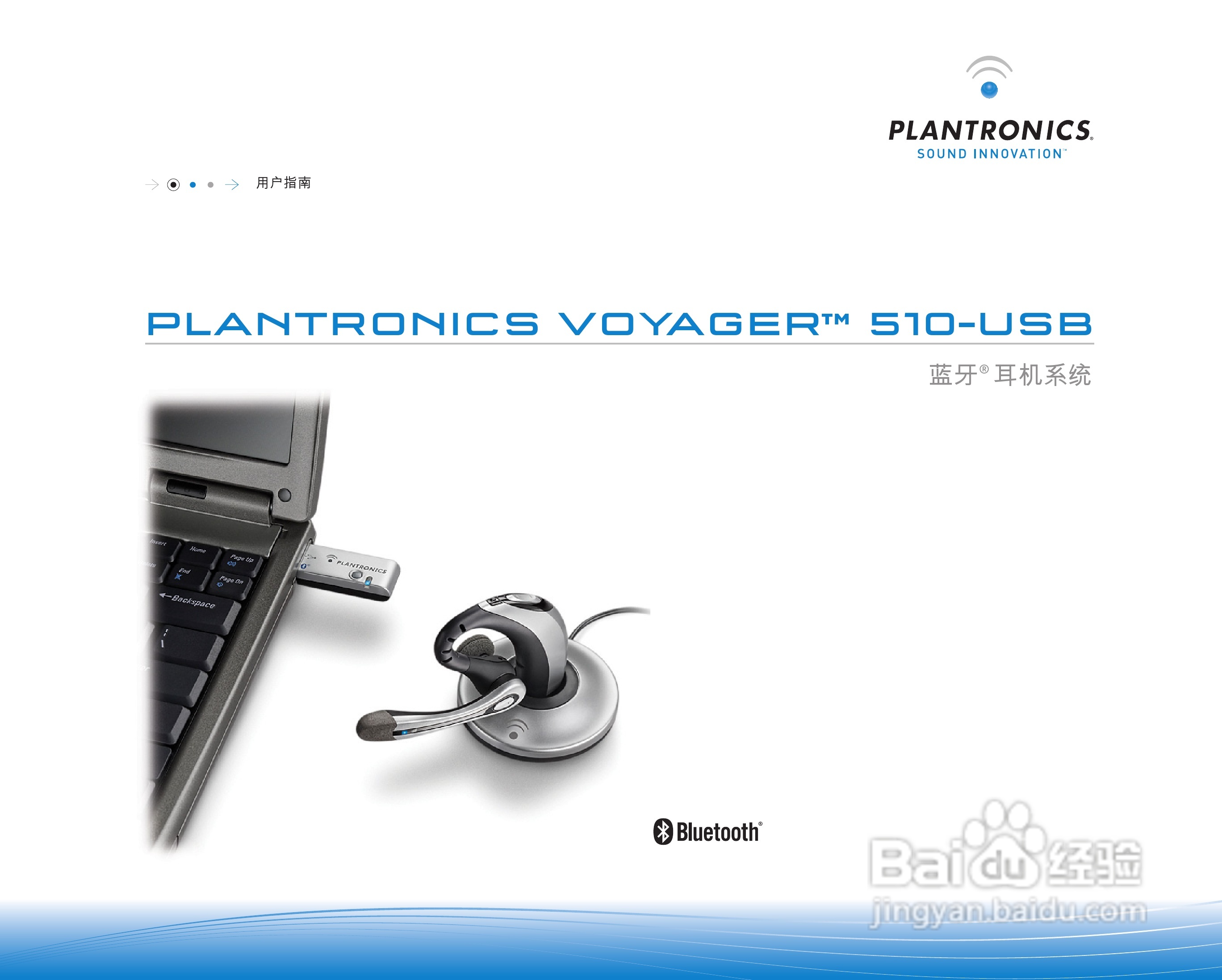 Plantronics VOYAGER 510-USB蓝牙耳机系统用户说明书