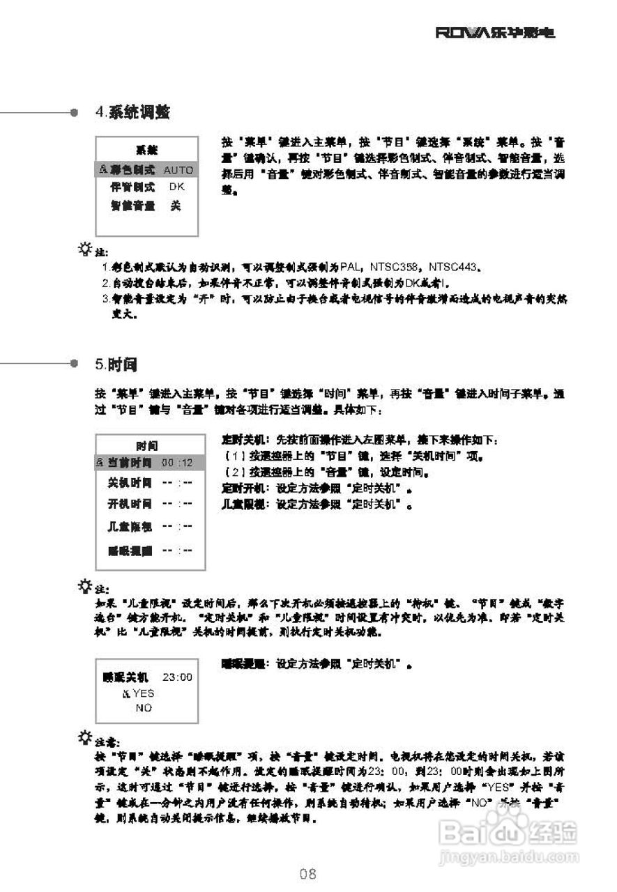 乐华21G6B彩电使用说明书