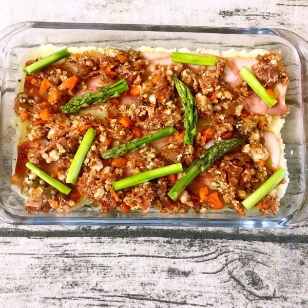 芝士焗千层牛肉土豆泥