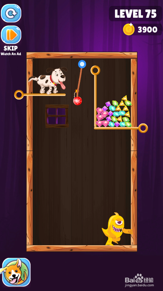 Save The Puppy的LEVEL 75如何过关？