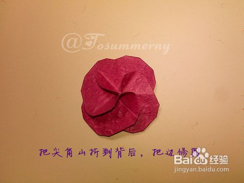 【天の折馆】戴花蝴蝶结折纸实拍教程