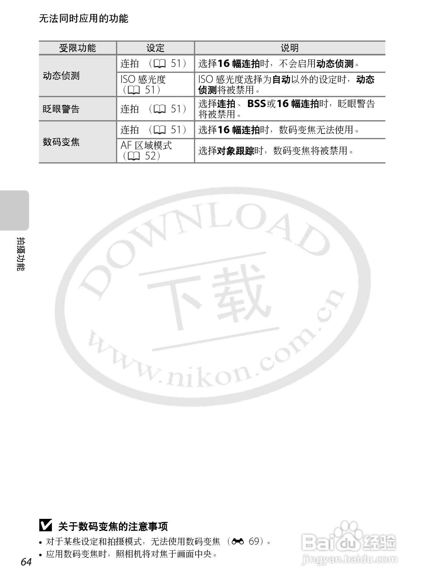 尼康COOLPIX S1200pj数码相机使用说明书:[9]