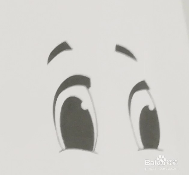 卡通画中眼睛与眉毛的画法