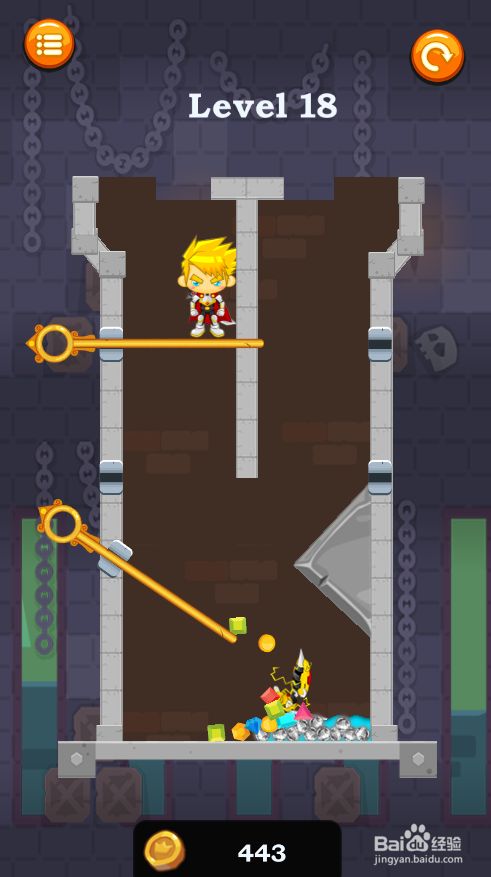 如何通过Caio Hero Rescue的Level 18？