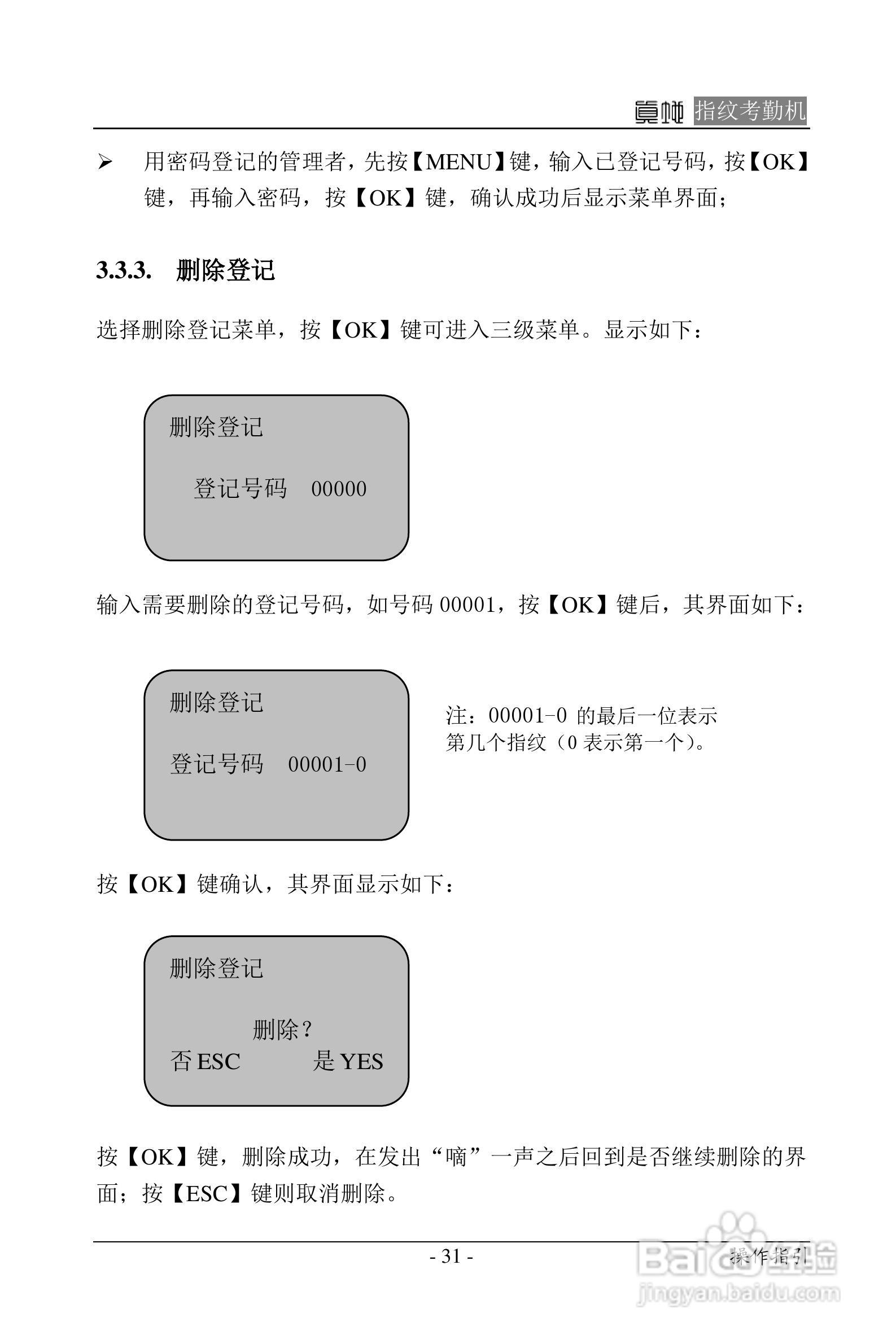 真地指纹考勤机硬件说明书:[4]