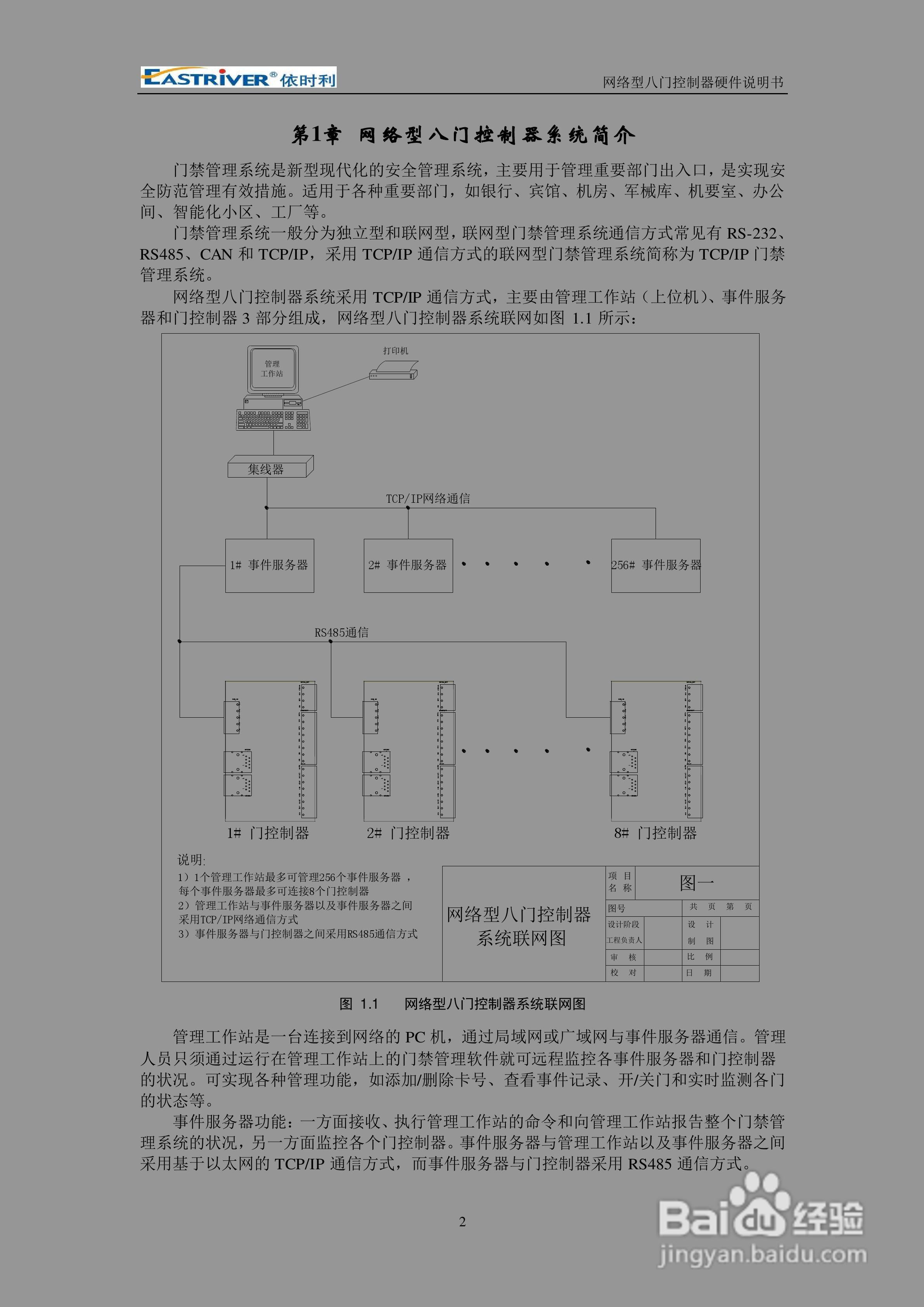 依时利ER-8000网络型八门控制器硬件使用说明书:[1]