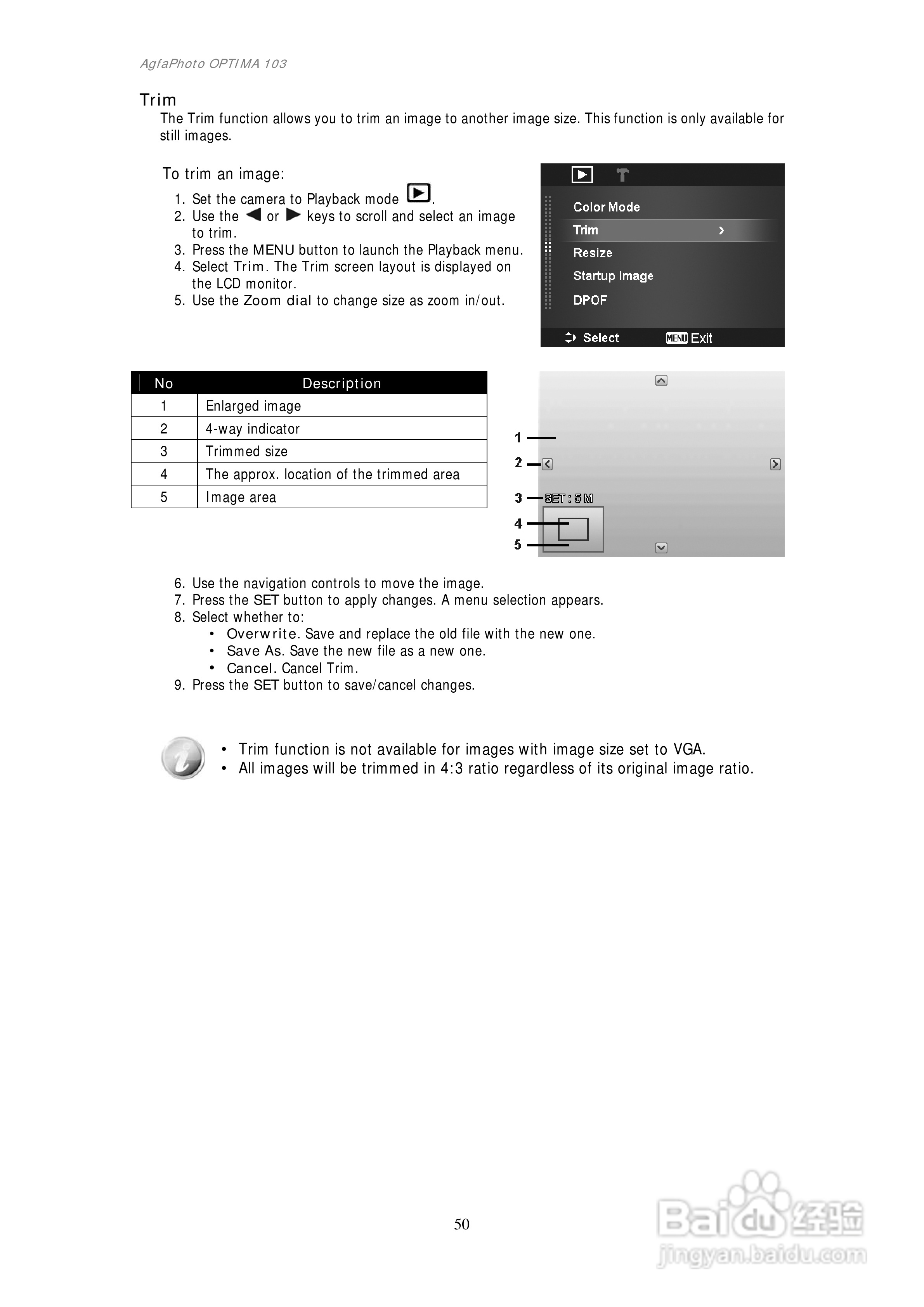 爱克发AgfaPhoto OPTIMA 103数码相机使用说明书:[6]