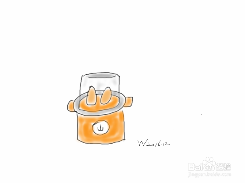 手绘涂鸦系列之怎样画家用蒸蛋器