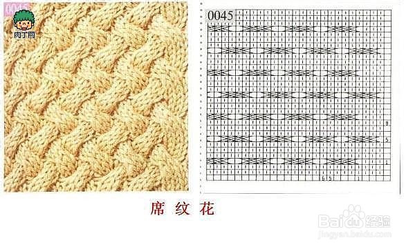 麻花围巾织法图解图片