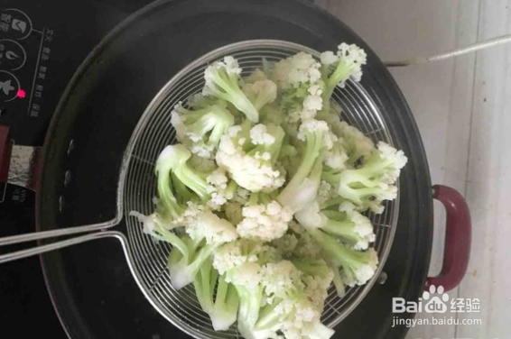 炒花菜的做法