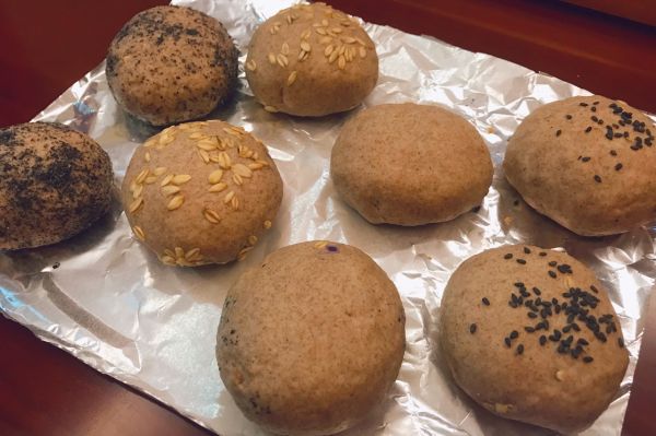 无糖油超饱腹~全麦麻薯小餐包