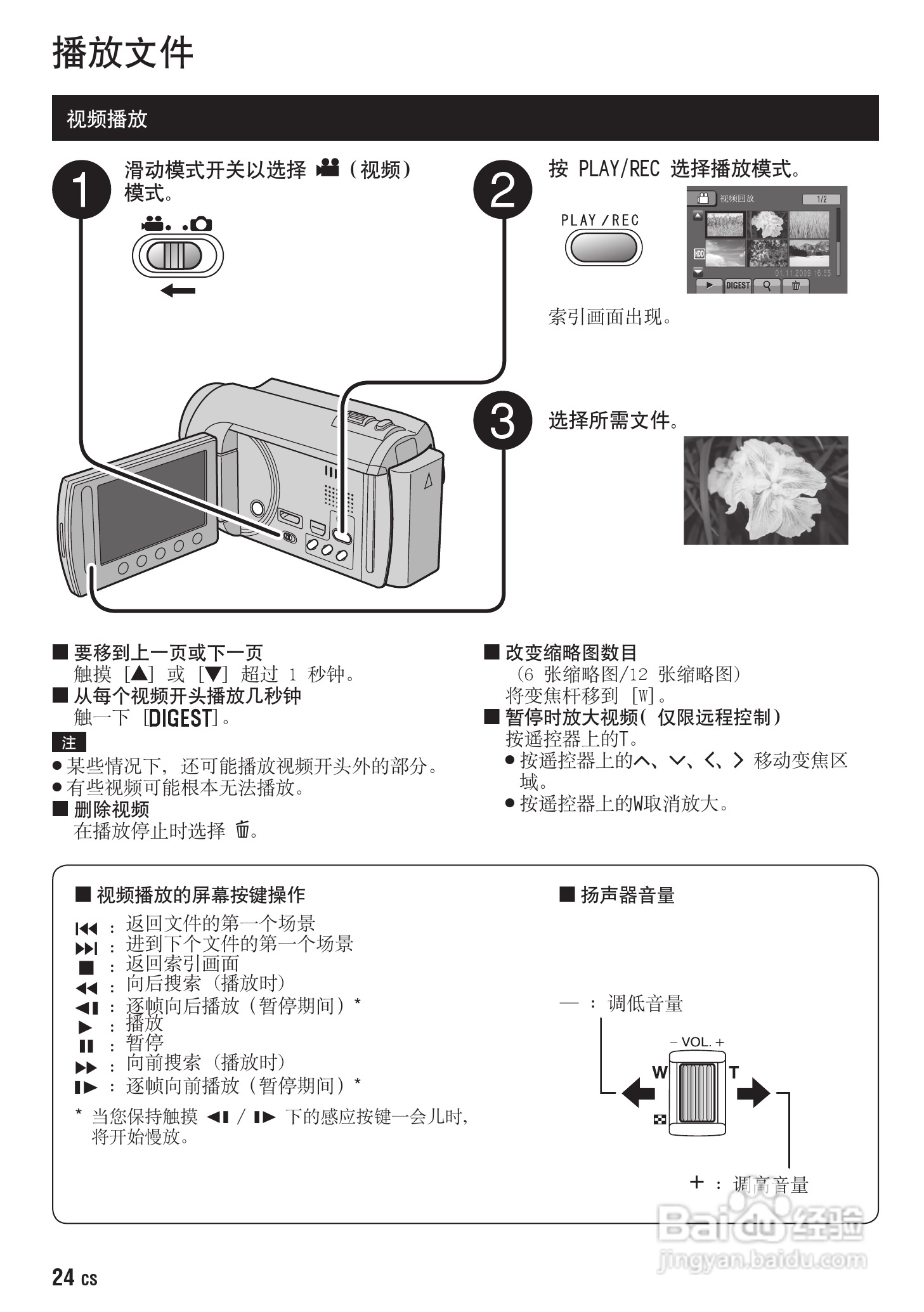 JVC GZ-HD300AC数码摄像机说明书:[3]