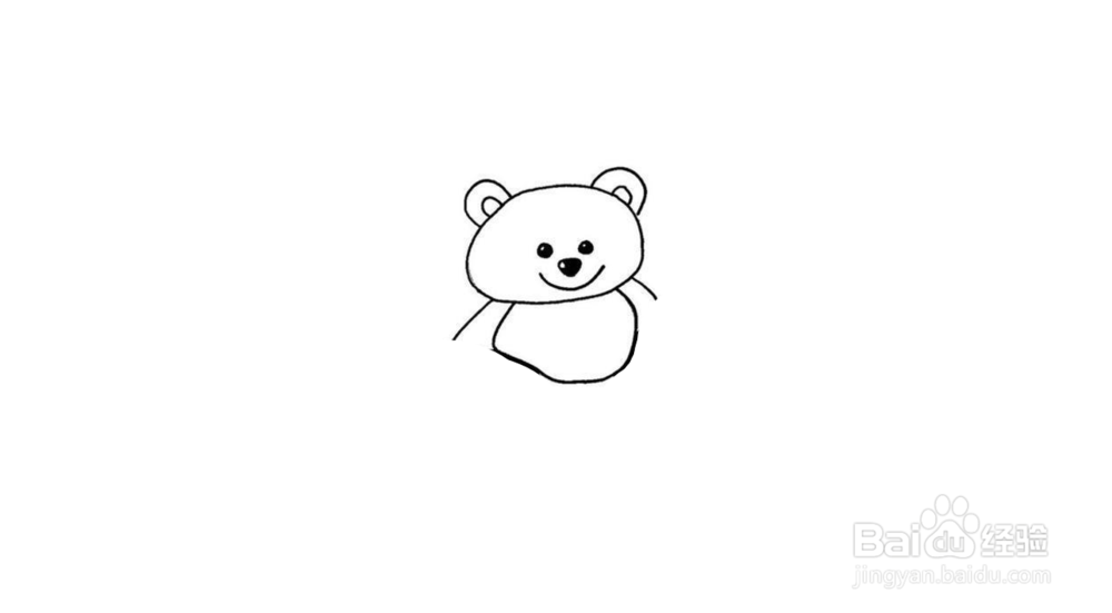 憨态可掬大熊猫简笔画画法