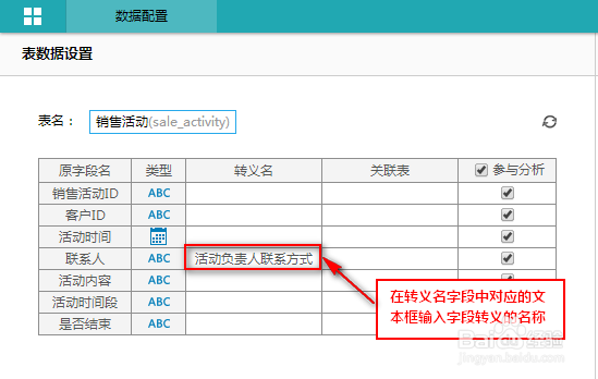 在主流BI工具FineBI中手动添加表和字段的转义名